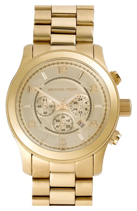 michael kors thick runway watch set